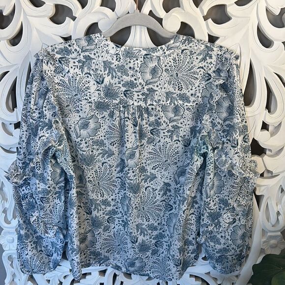 J. Crew Floral Peasant Top - Picture 7 of 9